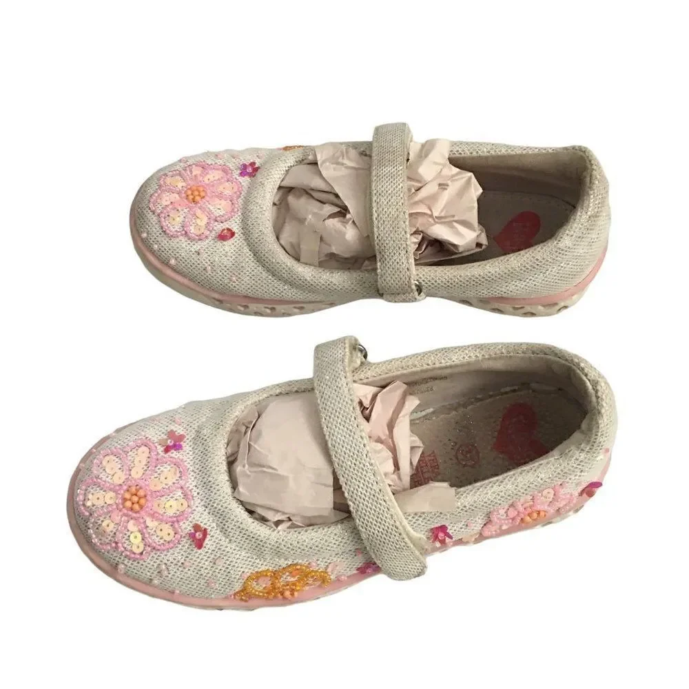 Ragg beaded girl shoes